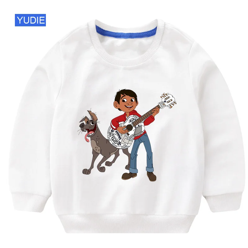 cool kids sweatshirts boys baby hooded Toddler Clothes Casual cute long sleeves winter children sweatshirts winter korean5T - Цвет: sweatshirt white