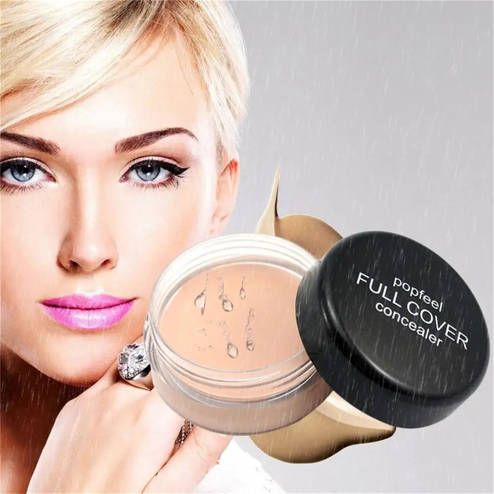 

POPFEEL Professinal Base Foundation Makeup Face Concealer Cream Long Lasting Moisturizing Cover Pores Concealer