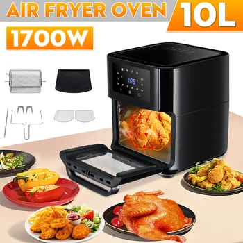 

1700W 10L Multifunction Smart Fryer Chicken Oil free Air Fryer Oven Healthy Food Fryer Cooker Touch LCD Electric Deep Fryer
