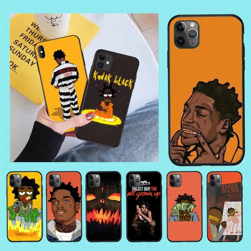 CUTEWANAN Kodak Black Rapper Phone Case Cover for iPhone 11 pro XS MAX 8 7 6 6S Plus X 5S SE 2020 XR case
