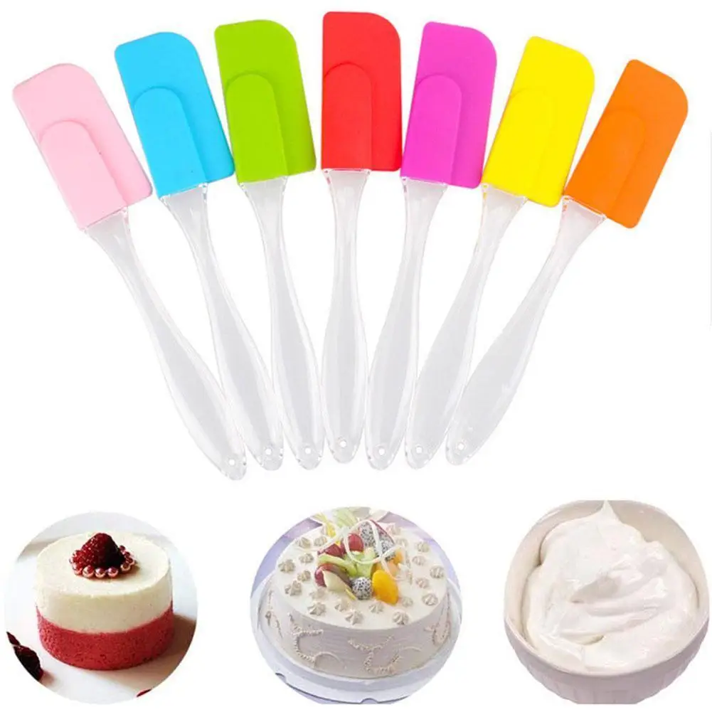 

Butter Scraper Food Grade Non Stick Cooking Silicone Silicone Cookie Pastry Spatula Spatula Baking Cake Set Spatula C0G0