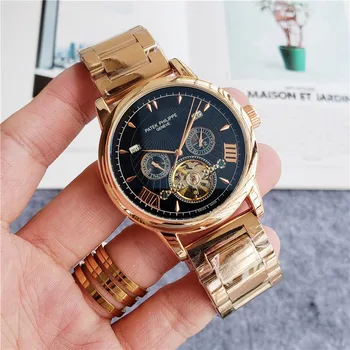 

Patek- Philippe- Datelog Series Ladies Men's Automatic Mechanical Watch Stainless Steel Waterproof Casual Watch Gift 1659 Orders