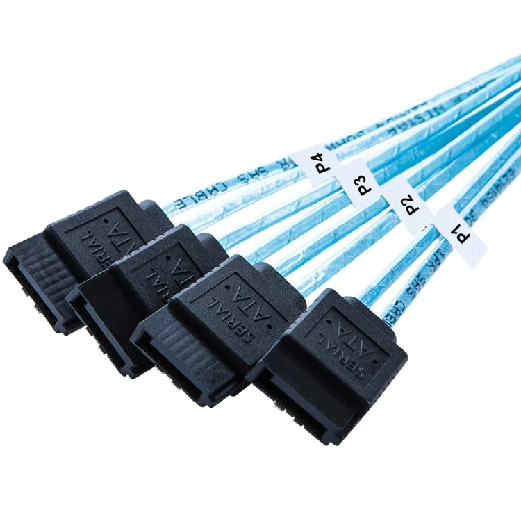 SATA 6Gbps HDD Splitter Cable - 4/6 Pcs/set, 7 Pin to 7 Pin SAS Cable, Ideal for Servers Description Image.This Product Can Be Found With The Tag Names Computer Cables Connecting, Computer Peripherals, PC Hardware Cables Adapters, Pcs set sata to sata cable