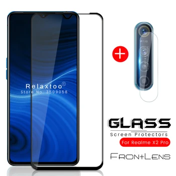 Перейти на Алиэкспресс и купить 2-в-1 realme x2 pro Защитная пленка для стеклянной камеры для oppo realme x2 защитное стекло на realmi x 2 2x pro realmx2 realmx2pro steklo