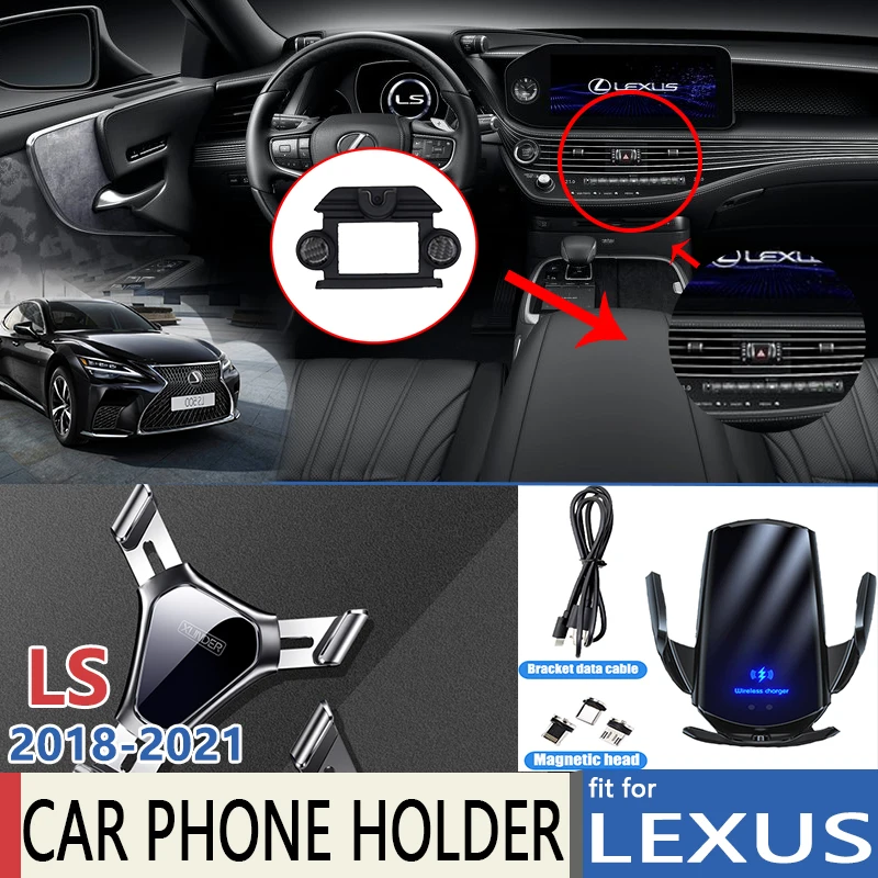 Car Mobile Phone Holder For Lexus Ls Xf50 Ls350 Ls500 Ls500h 2018 2019