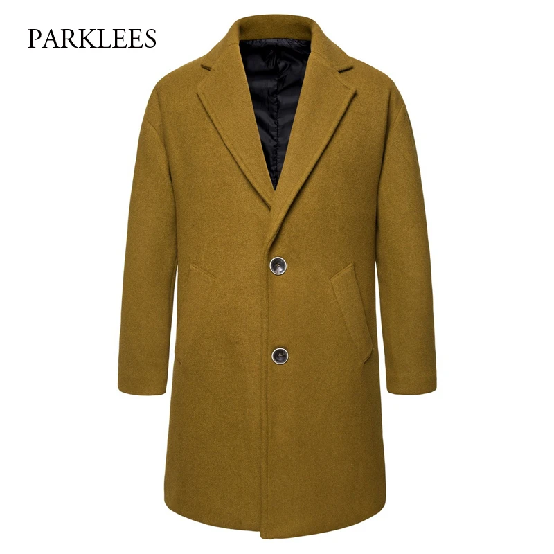 Camel Woolen Coat 2019 Brand New Long Trench Wool Coat 2019 Winter Slim Fit Overcoat Stylish Windbreaker Abrigo Hombre Manteau Camel Woolen Coat 2019 Brand New Long Trench Wool Coat 2019 Winter Slim Fit Overcoat Stylish Windbreaker Abrigo Hombre Manteau