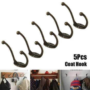 

Everso Wall Hook for Clothes Zinc Alloy Door Vintage Coat Hat Bag Towel Hanger Bathroom Antique Kitchen Organizer Home Holder