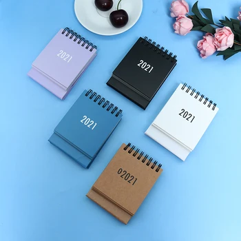 

2021 Fashion Twelve Constellation Series Mini Desk Calendar DIY Portable Desk Calendars Daily Schedule Planner