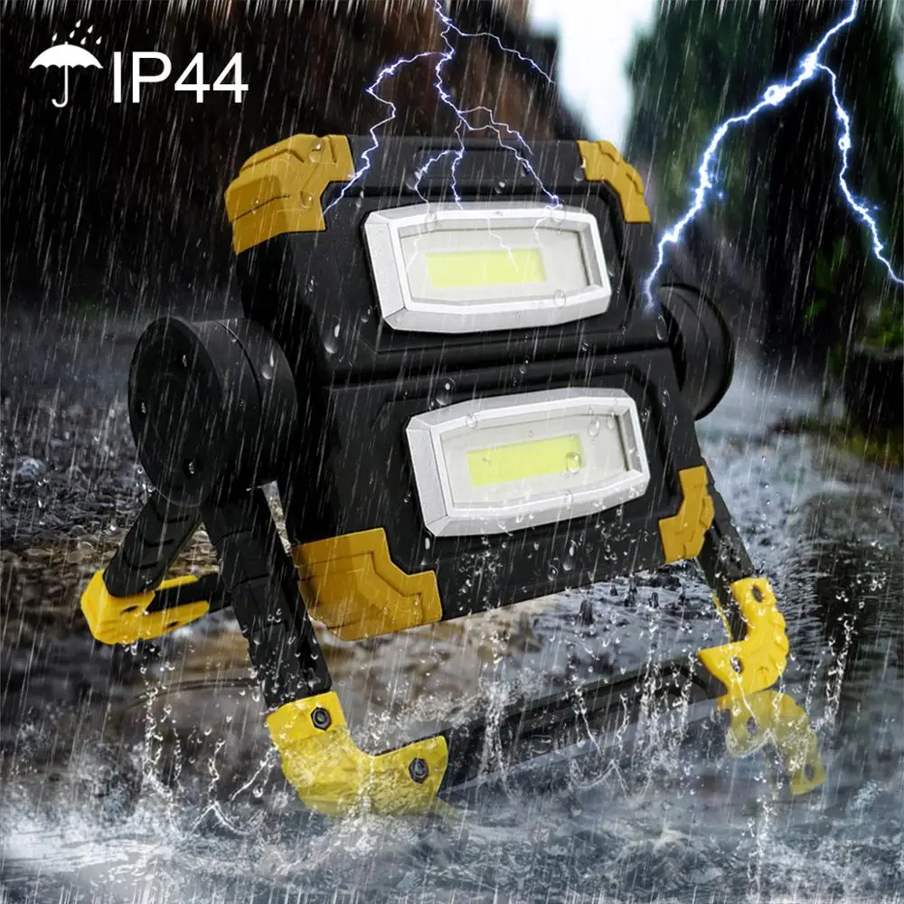

30w Super Bright Dry Battery LED Work Light for Outdoor Inspection Lamp LED Flashlight Powered by 4 AA Battery COB Light
