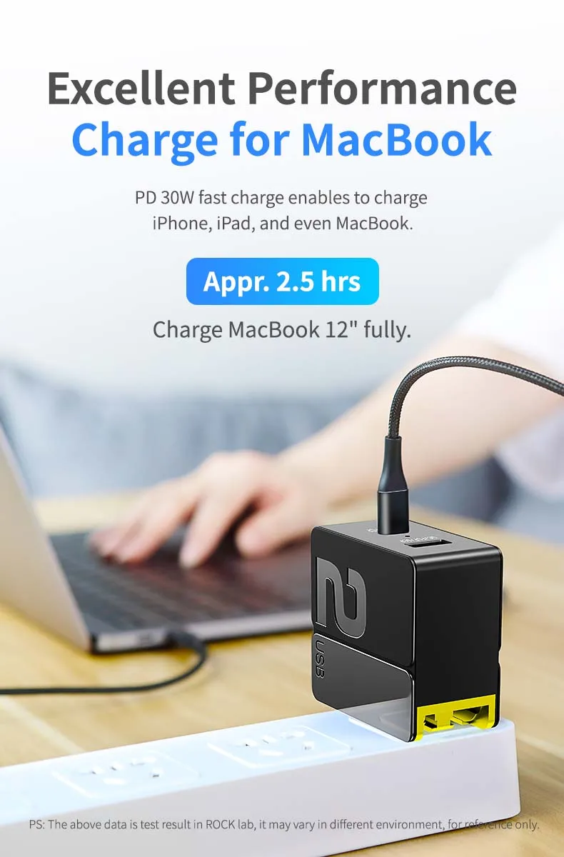 ROCK USB PD Быстрая зарядка USB зарядное устройство PD3.0 SCP& FCP QC4.0 QC3.0 дорожный адаптер Быстрая зарядка для iPhone XS XR huawei P30