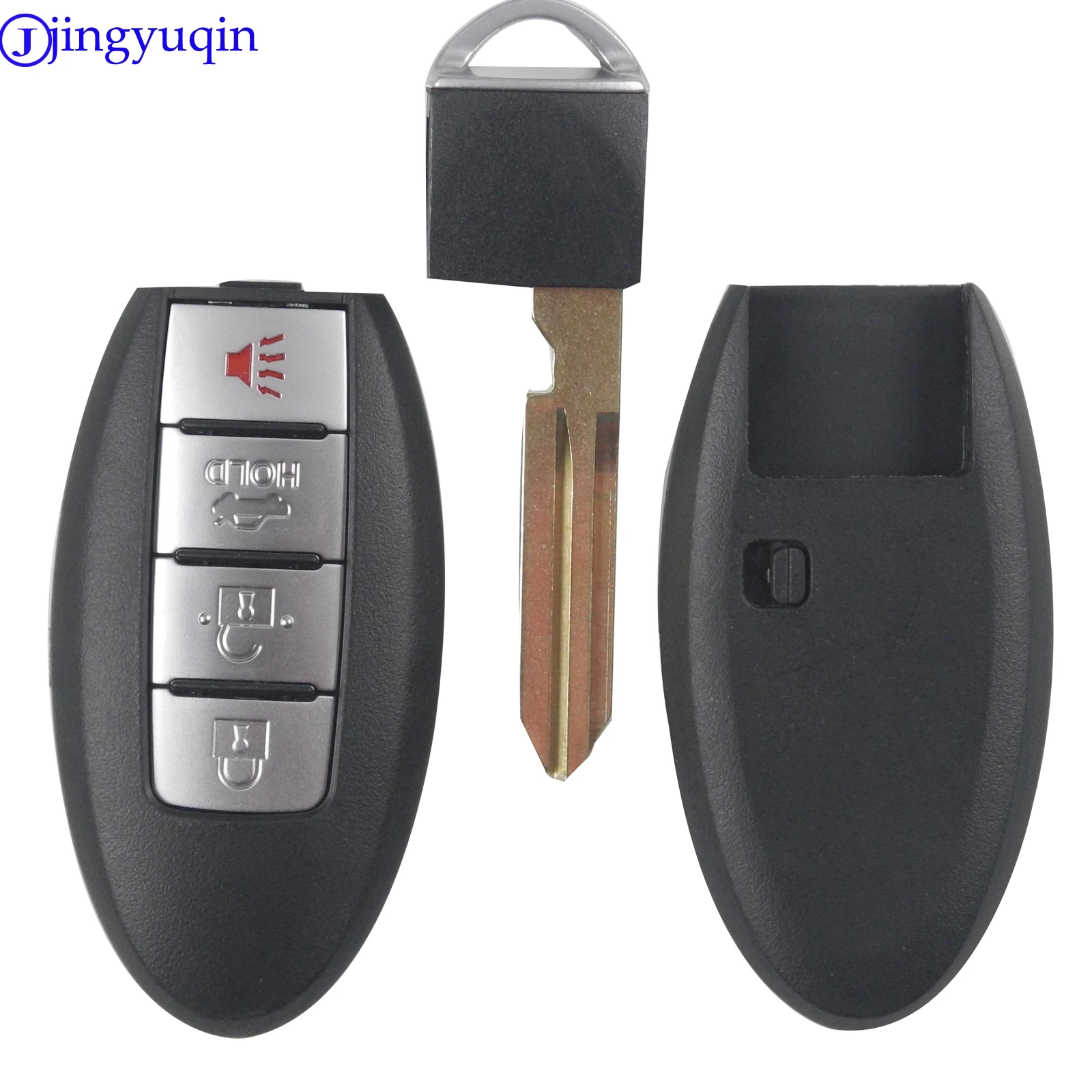 Jingyuqin 10 шт./лот для NISSAN Altima Maxima Versa 4 кнопки пульт дистанционного ключа Fob чехол
