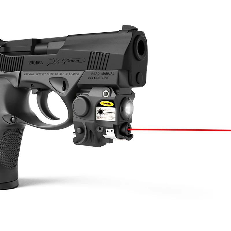 Compact Pistol Tactical LED Light with Green Dot Laser Sight for MIL-STD-1913 Picatinny Rail Taurus G2C GLOCK Ruger SR9C-0