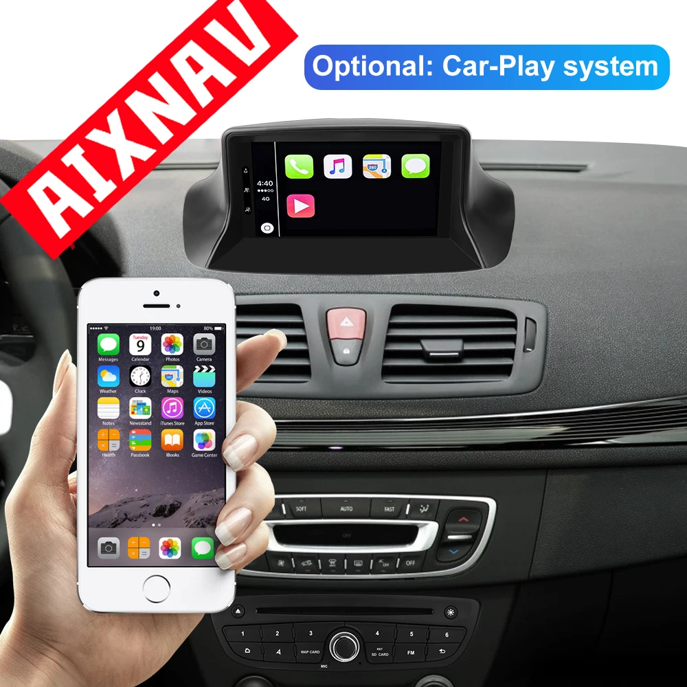 Discount Android 9.0 Car Multimedia Player GPS for Renault Megane 8 Core RAM 4 GB DSP Auto Audio Radio 2 Din FM Central Headunit Monitor 4