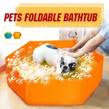 Ванна для домашних любимцев большая Портативная Складная для домашних животных собака для плавательного бассейна щенок кошка ванна для купания Собака Кошка Душ горшок
