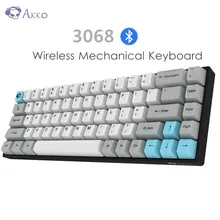 AKKO 3068 Беспроводная Bluetooth механическая клавиатура 68 клавиш 3 0/тип c