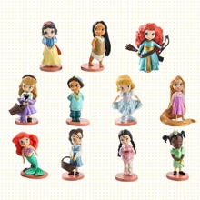 Disney 11 шт./компл. принцесса фигурки игрушки Рапунцель, Белоснежка Золушки Белоснежки Фея Рапунцель украшением в виде мягкой игрушки кролика Детский подарок