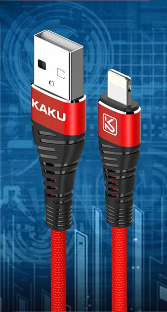 KAKU usb c lightning быстрое зарядное устройство кабель для iPhone 11 Pro Max XR XS X 6s usb зарядный Шнур кабель синхронизации данных для iOS 11 12 - Цвет: Красный