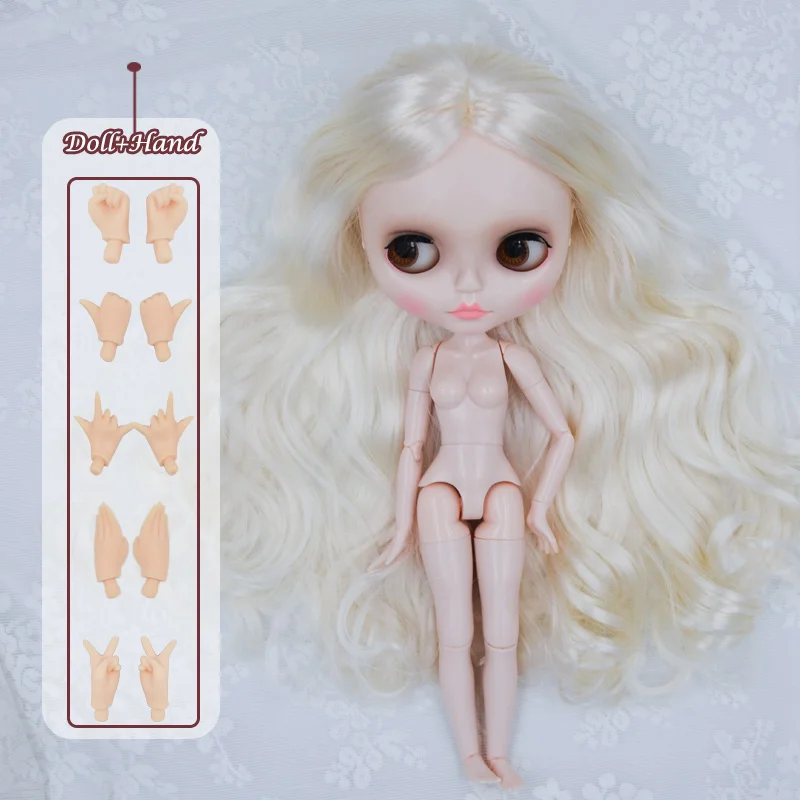Набор для свободные руки, кукла Blyth, Заказная, NBL блестящее лицо, 1/6 BJD, шарнирная кукла на заказ, куклы Blyth для девочки, подарок для коллекции - Цвет: HYM24
