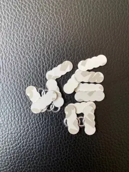 

XZCFOR 2Pcs/LOT 16*6mm Remote Key Fob Remote Badge Logo Sticker replacement For Audi key Aluminum DIY metal sticker car key logo