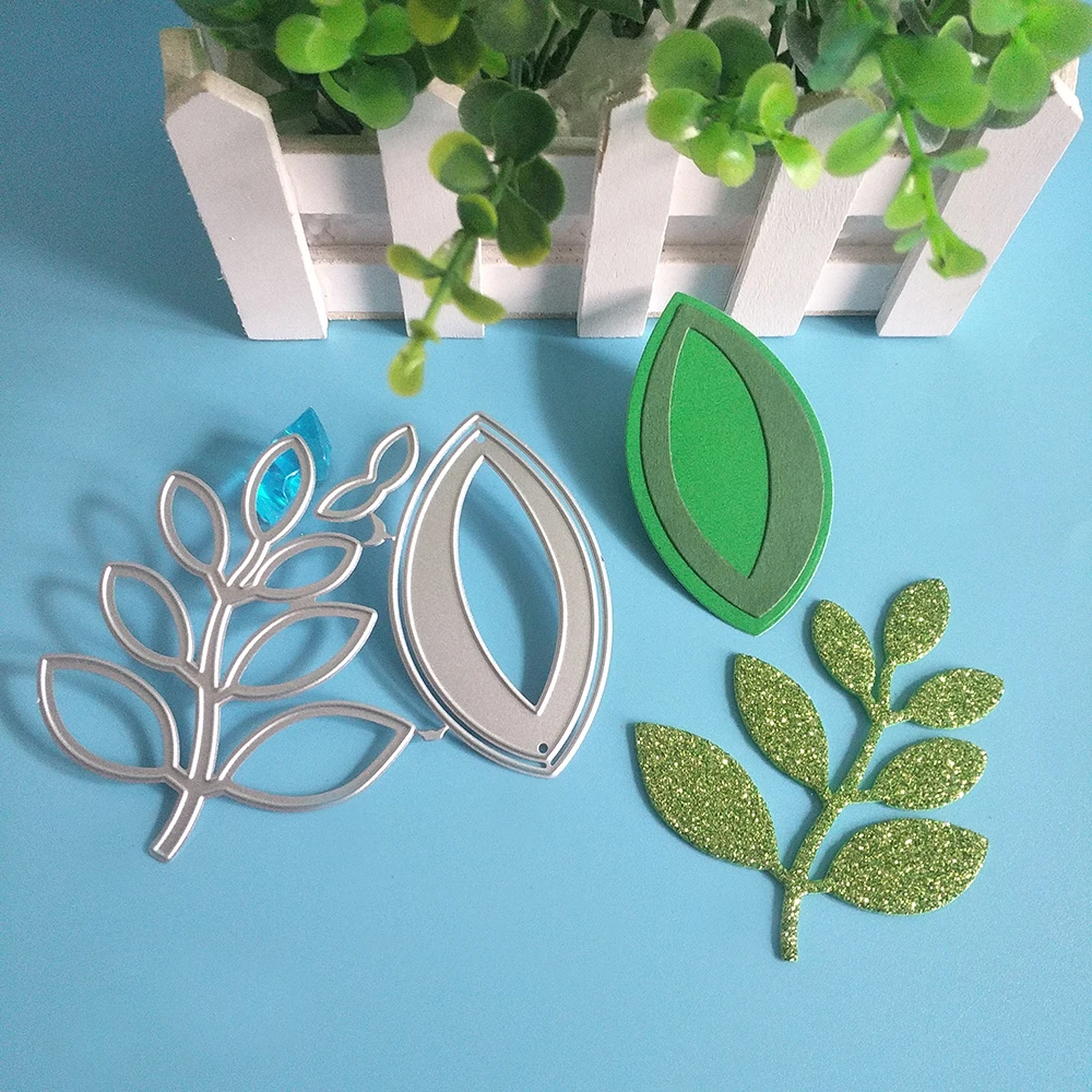 

2 new and exquisite leaves cutting dies DIY scrapbook, embossed card making, photo album decoration, handmade craft
