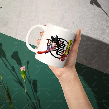

320ml Dragon Ball Cute Toddler Goku Creative White Mug Cartoon Best Gift for Your Friends Cup