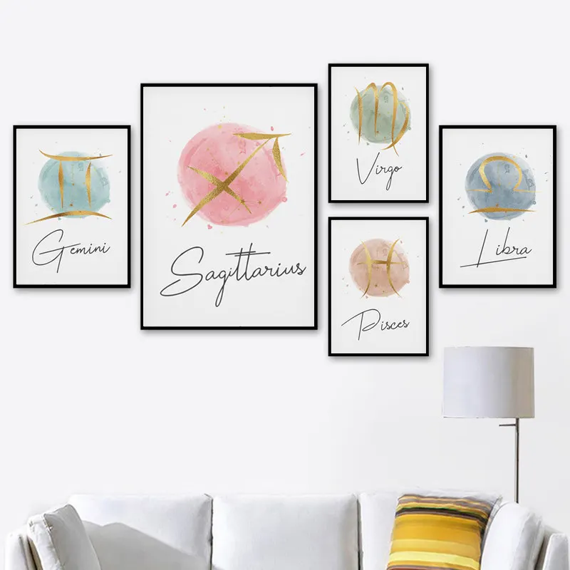 Constellation-Astronomy-Stars-Poster-Home-Decor-Canvas-Painting-Watercolor-Astrology-Sign-Paintings-Kids-Living-Room-Decoration (2)