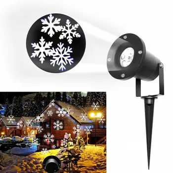 

Christmas Decoration Projection Light LED Snowflake Star Patterns Landscape Projector Aluminum Shell Projection Lamp Clearance