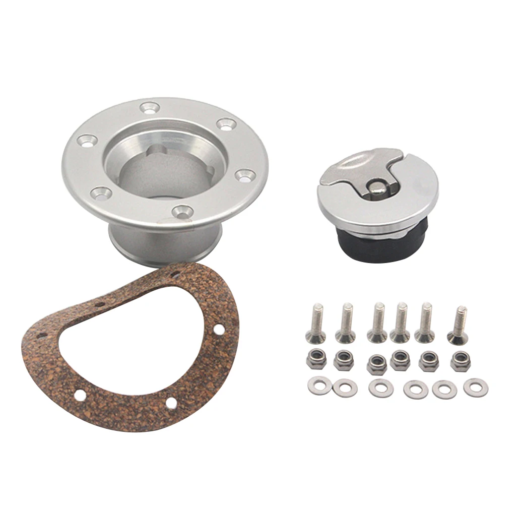 Universal 1.37'' Marine Boat Deck Fuel Filler Keyless Cap Stainless Steel 316 for Boat Yacht