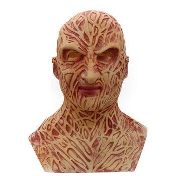 

Cosplay Freddy Krueger Latex Mask Nightmare on Elm Street Halloween Christmas Party Cosplay Prop Adult Scary Horror Costume