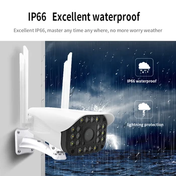 

1080P PTZ IP Camera Outdoor Waterproof Anti-lightning Infrared Surveillance Camera Wireless Wi-Fi Network TV Surveillance Camera