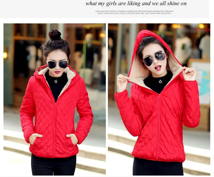 Autumn And Winter New Style Korean-style Short Slim Fit Cotton-padded Clothes Women's Berber Fleece Cotton Coat Students Ho