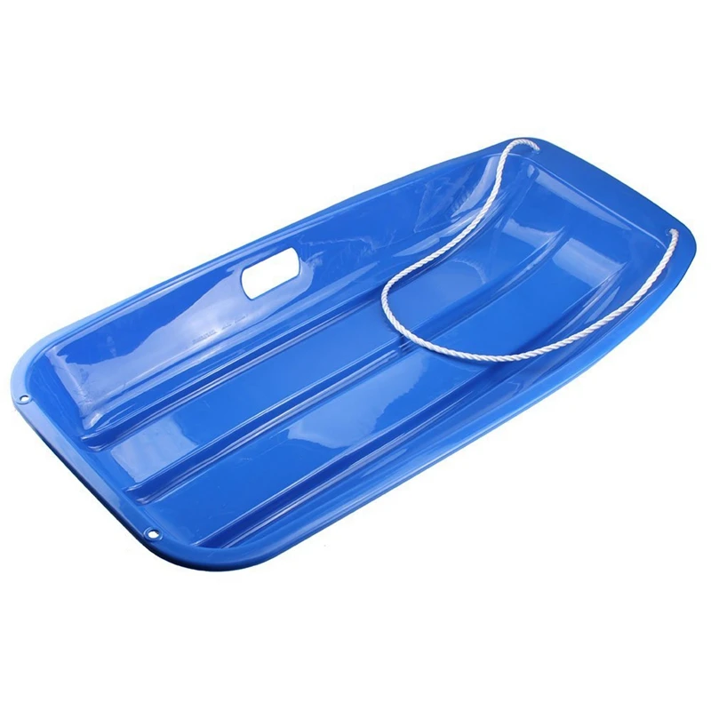 

Plastic Outdoor Toboggan Snow Sled for Child, 35-Inch, Blue