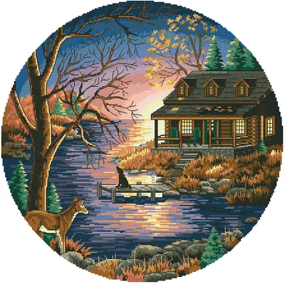 

Bonnie Rabbit - Birthday cross stitch kit Animal cotton thread Love lock canvas stitching embroidery Dim 03890