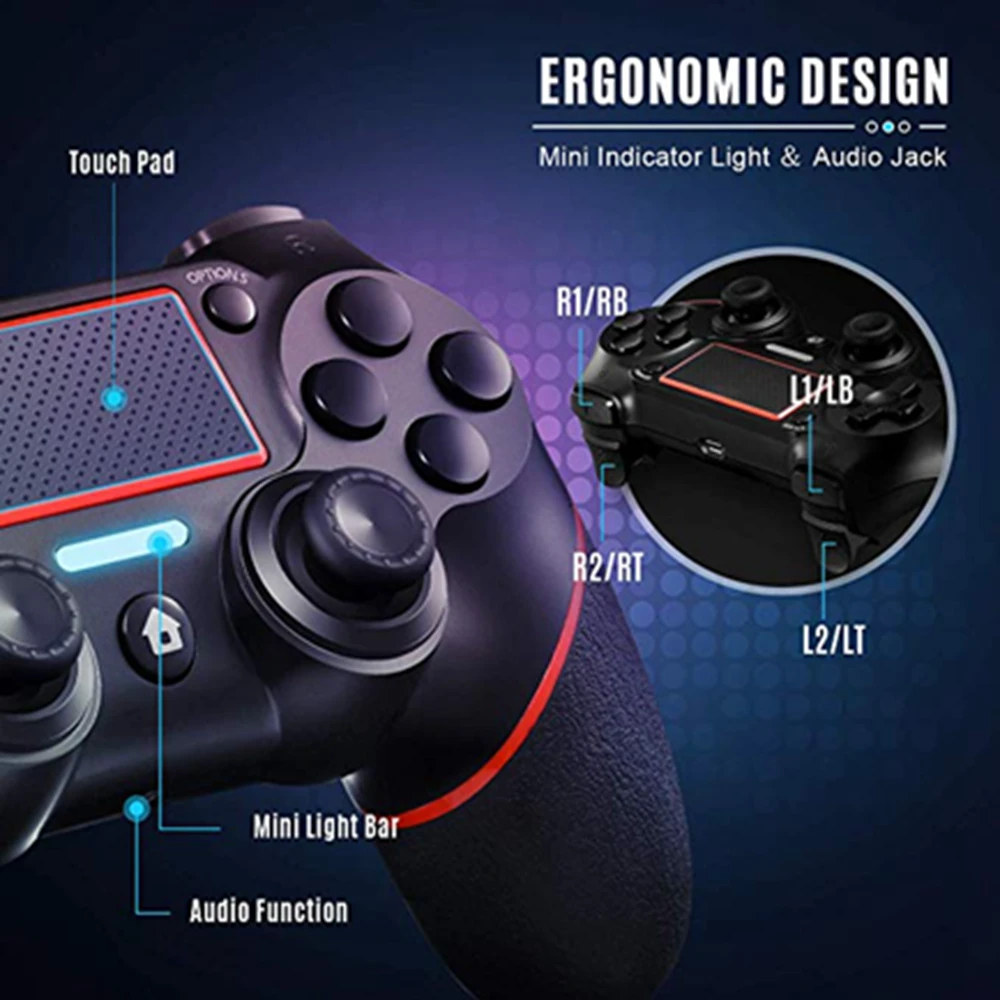 PS4 Pro Bluetooth геймпад беспроводной контроллер для SONY PS4 Playstation 4 тонкий для Dualshock 4 джойстик