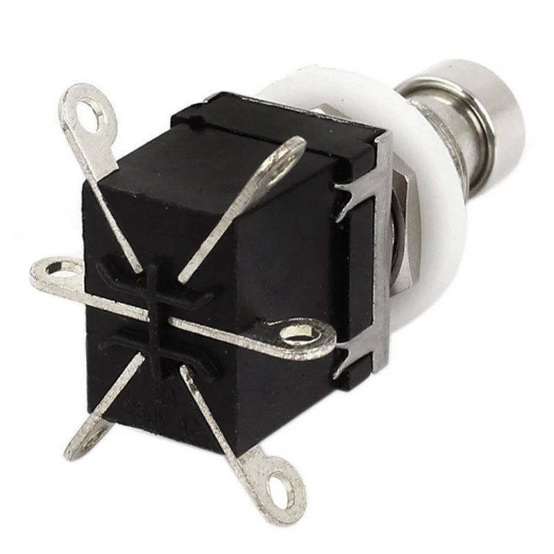 5 шт. 6 Pin Dpdt фиксация топает ножной переключатель педаль гитары Кнопка Металл True Bypass Ac 250 V/2A 125 V/4A