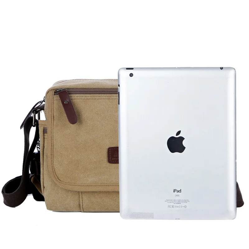 Холст человек Crossbody большой Ёмкость модная мужская Наплечная Сумка на каждый