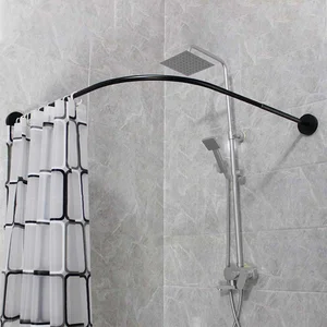 Stainless Steel Round Head Extendable Telescopic Tension Shower