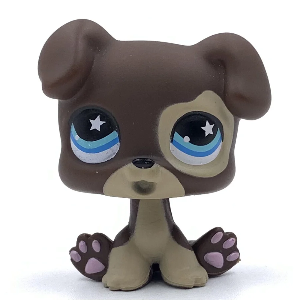 Littlest Pet Shop LPS Toys#750 Great Dane Dog Brown raindrop Eyes Girl Gift 