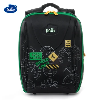 

Delune Brand Cars Print School Bags for Boys 7-111 3D Orthopedic Children School Backpack 5-9 Years 1-5 Grade Satchel Schoolbag