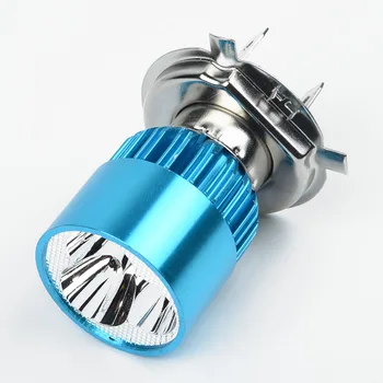 

H4 Motorcycle LED Blue Headlight Bulbs Hi/Lo Beam Fog Light Lamp 7500k 1100LM