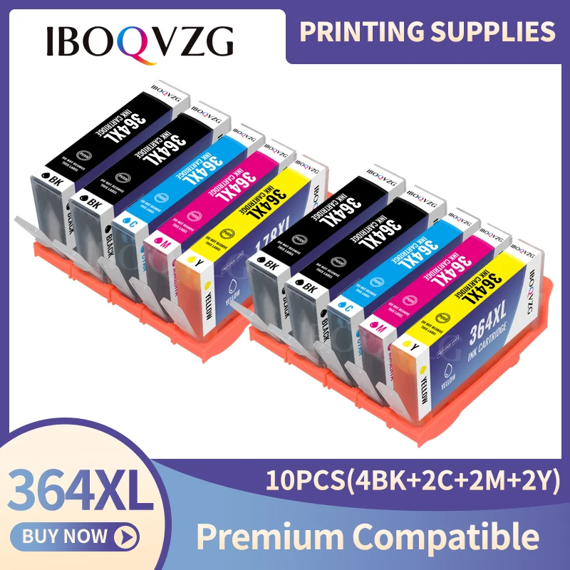 Совместимый чернильный картридж IBOQVZG 364XL 364 для HP364 xl Photosmart 5520 5524 6510 6520 7510 B109 B110 B209