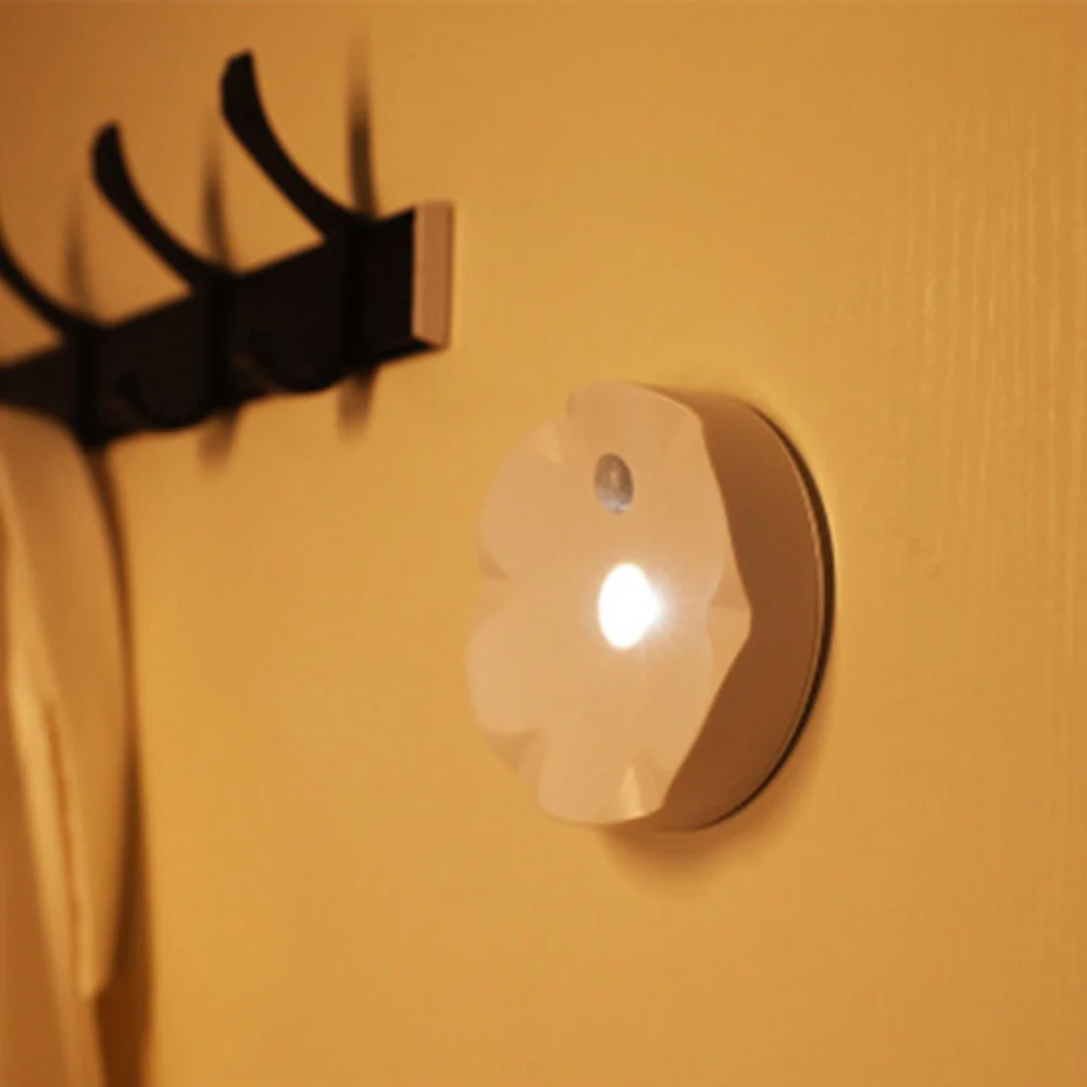 

Pir Night Light Motion Sensor Battery Powered Pir Infrared Human Induction LED Night Lamp Cabinet Closet Stairs Kids Sensor Lamp