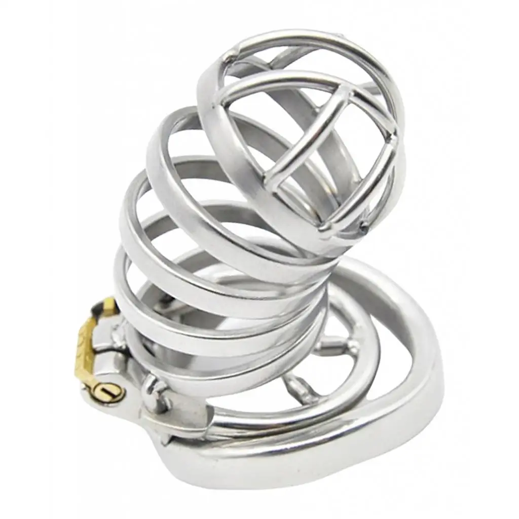Stainless Steel Man Chastity Chaste Cage Belt Device Penes Exercising Flirting Practice Lock Ring Restraint Sleeve Adult Toys