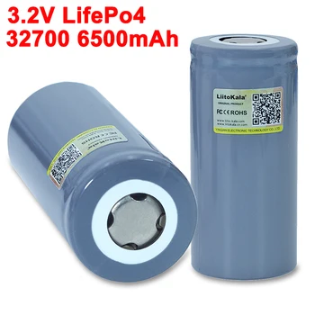 

2020 LiitoKala 32700 LiFePO4 3.2V 6500mah 35A continuous discharge 55A High power For screwdriver battery Electric Bike powered