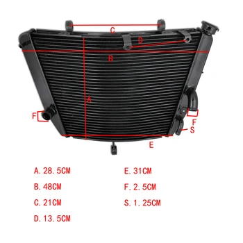 

Motorcycle Radiator Cooler Aluminium Parts Cooling For Suzuki GSXR600 GSXR750 2006-2010 GSX-R600 GSX-R750 GSXR 600 750