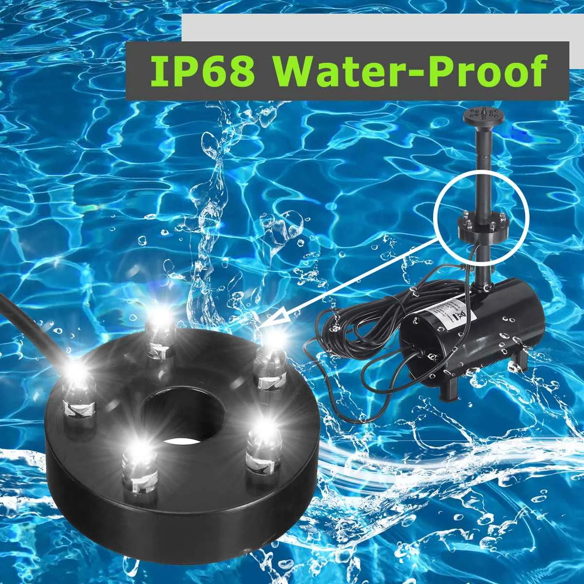 Solar Power Fountain 15W Solar Panel+Brushless Water Pump Kit with Battery Remote Control for Garden Pond Bird Bath Solar Power Fountain 15W Solar Panel+Brushless Water Pump Kit with Battery Remote Control for Garden Pond Bird Bath