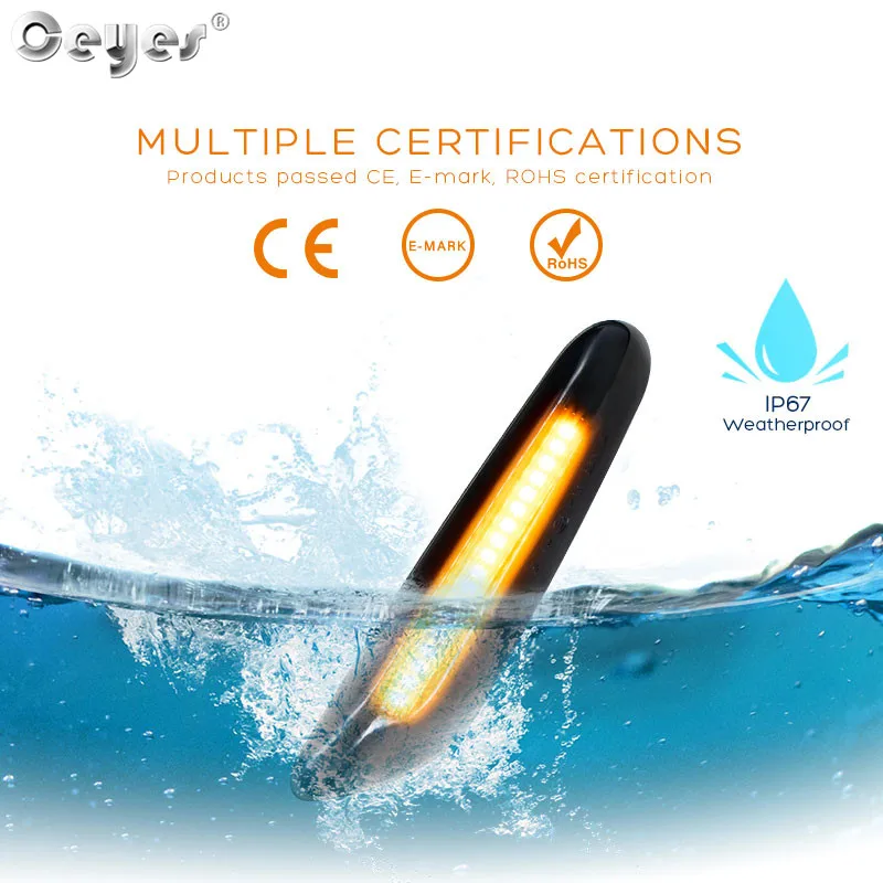 Ceyes-�ڵ��� ���� Led ���� ����, ���̳��� ���̵� ��Ŀ, ���� ���õ�, Bmw E90, E60, E36 ��, �ڵ� ���� ������ �׼�����, 2 ��