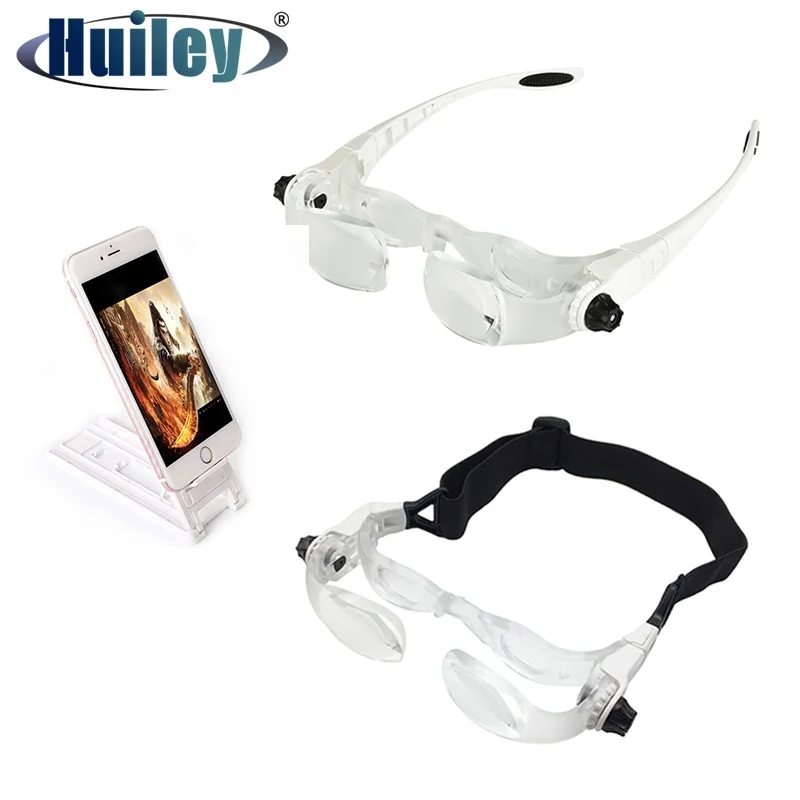 Zoom Enlarge Eyeglass TV Magnifier Mobile Phone Glass Magnifier Hands