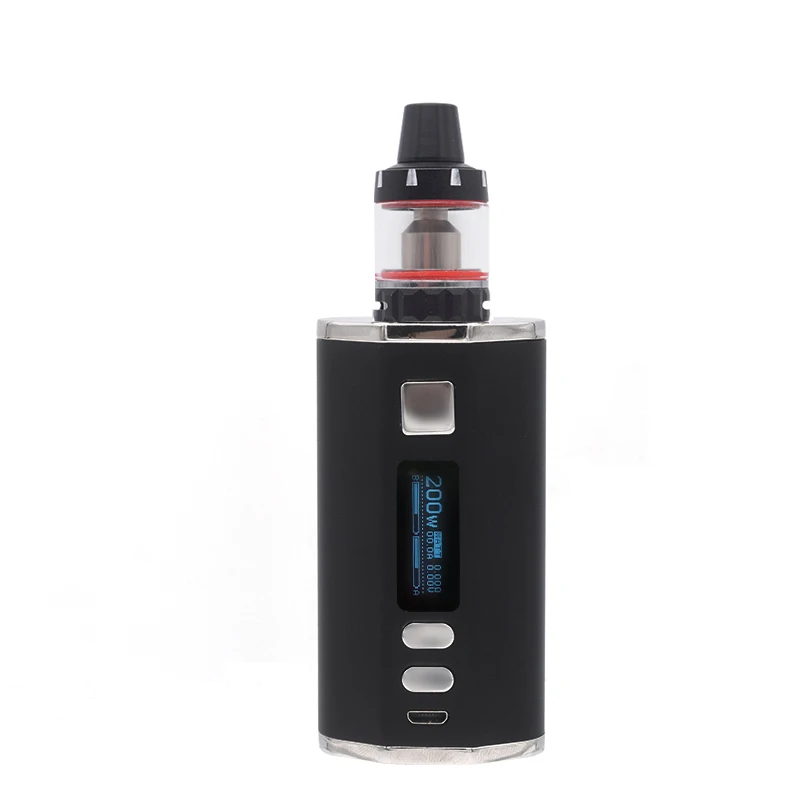 Новейшая модель 200 Вт TC Box Mod 4400 мАч электронная сигарета Vaper Mods 3,0 мл бак распылитель 510 нить кальян Vape комплект электронных сигарет испаритель - Цвет: Model B Black