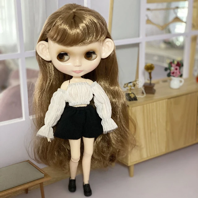 Neo Blyth Doll NBL Customized Shiny Face,1/6 BJD Dolls Ball Jointed Doll Blyth for Girl, Toys for Children Girl 3
